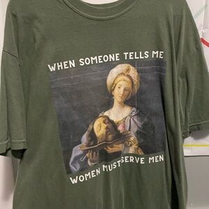 Funny Green Graphic Tee